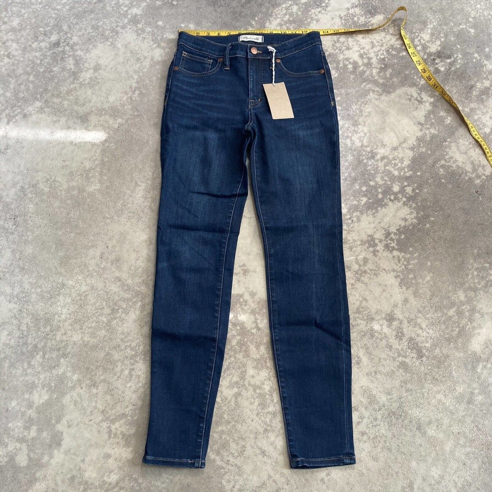 MADEWELL Indigo Wash Denim 9” Hi-Rise Skinny Jeans Womens Size 26 New